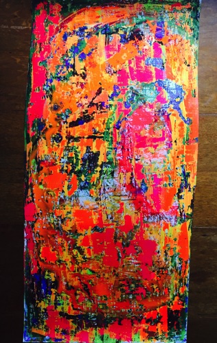 Irene Laksine large acrylic on PVC ref 15